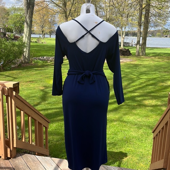 ASOS cold Shoulder wrap dress 14 - Picture 5 of 13